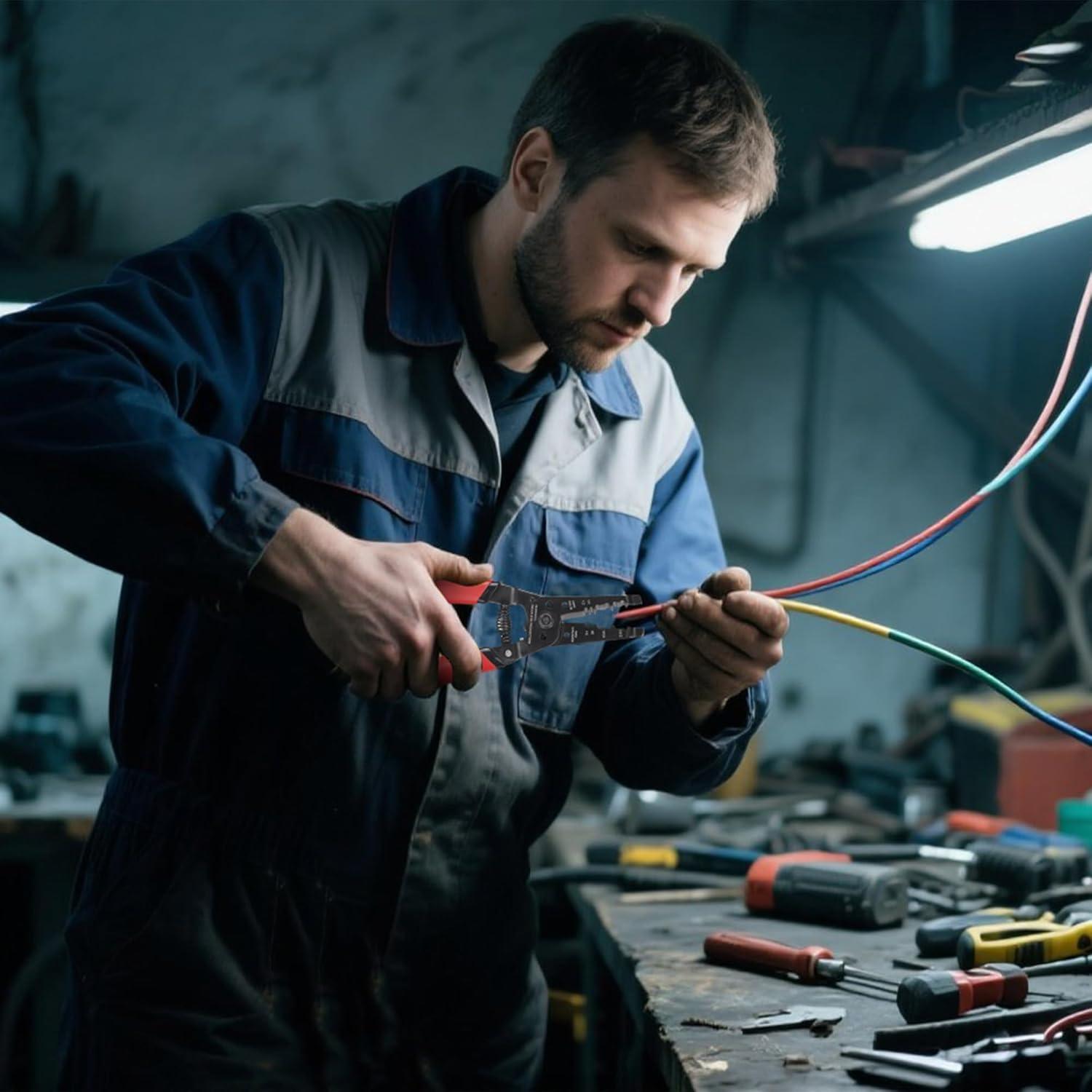 Cortador Desforrador de Alambre KATA 12-16 AWG Ergonómico