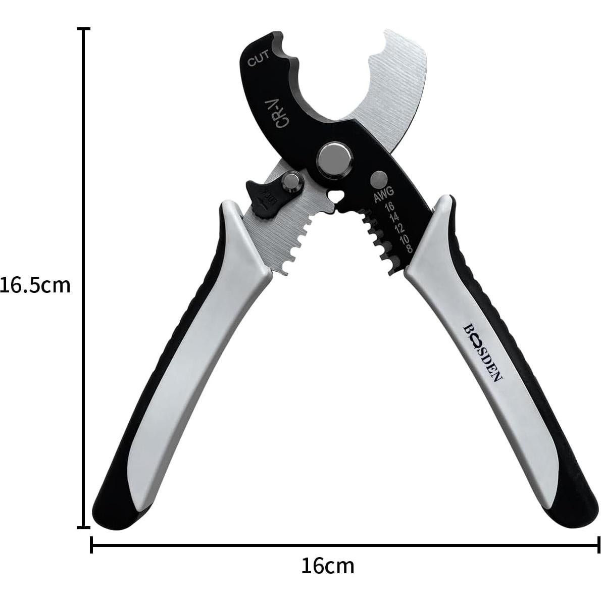 Cortadores de Alambre BOOSDEN 20 cm Alta Resistencia 2 en 1