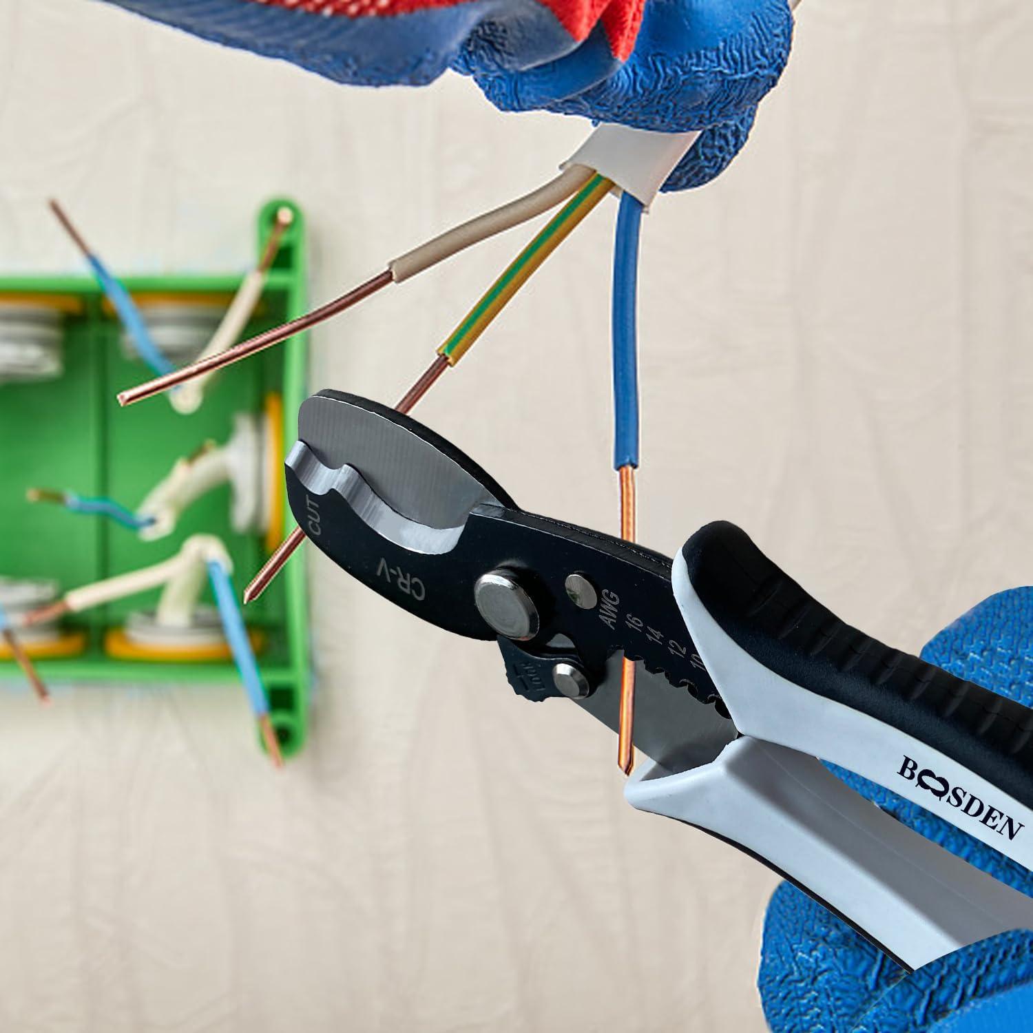 Cortadores de Alambre BOOSDEN 20 cm Alta Resistencia 2 en 1