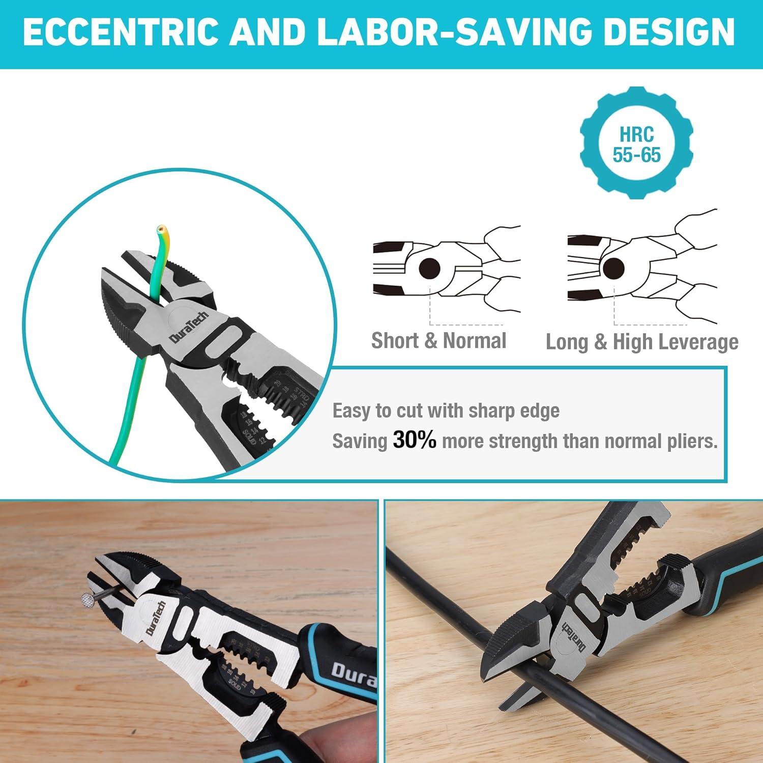 Alicates de Corte Diagonal DURATECH 8" (20.32 cm) Multifuncionales