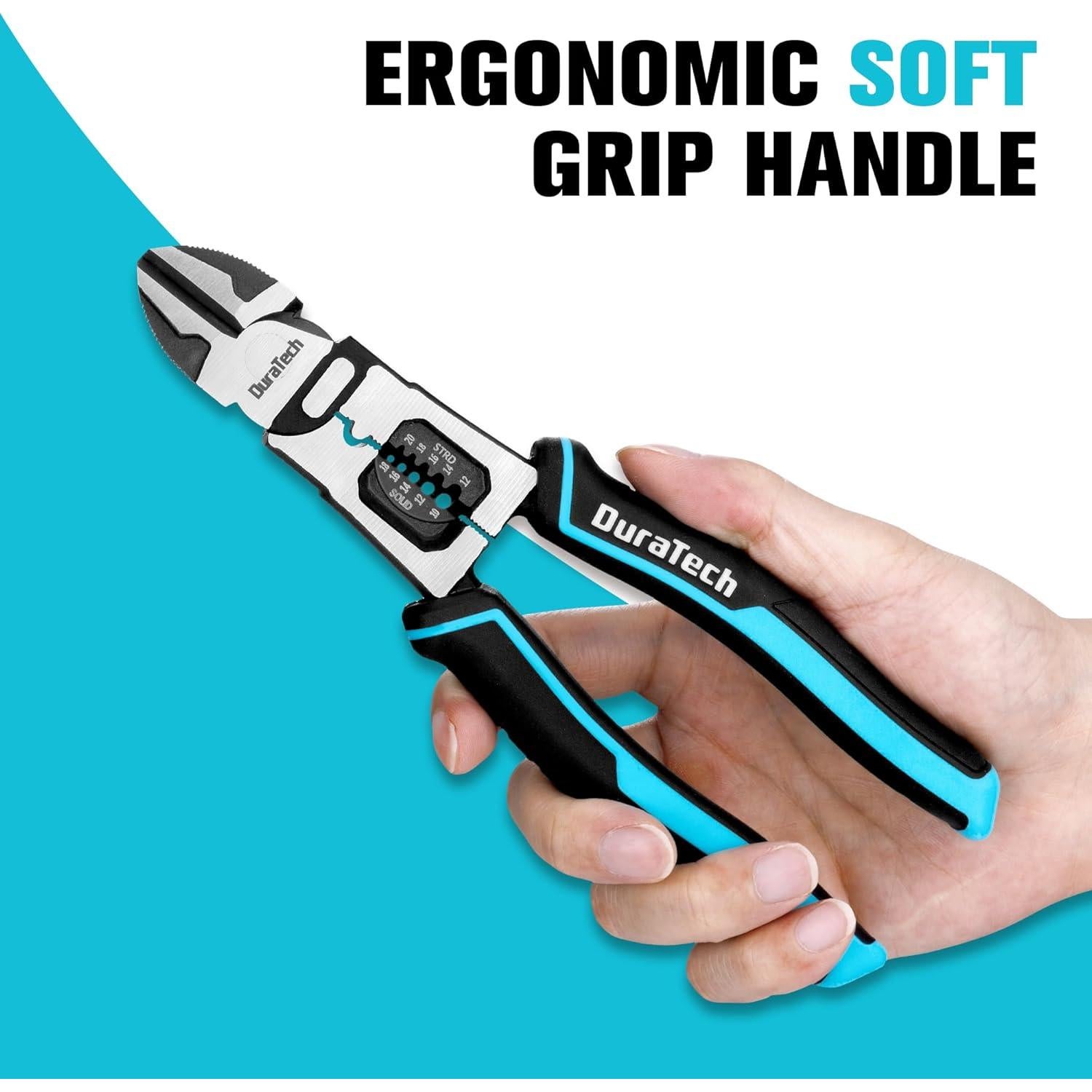 Alicates de Corte Diagonal DURATECH 8" (20.32 cm) Multifuncionales