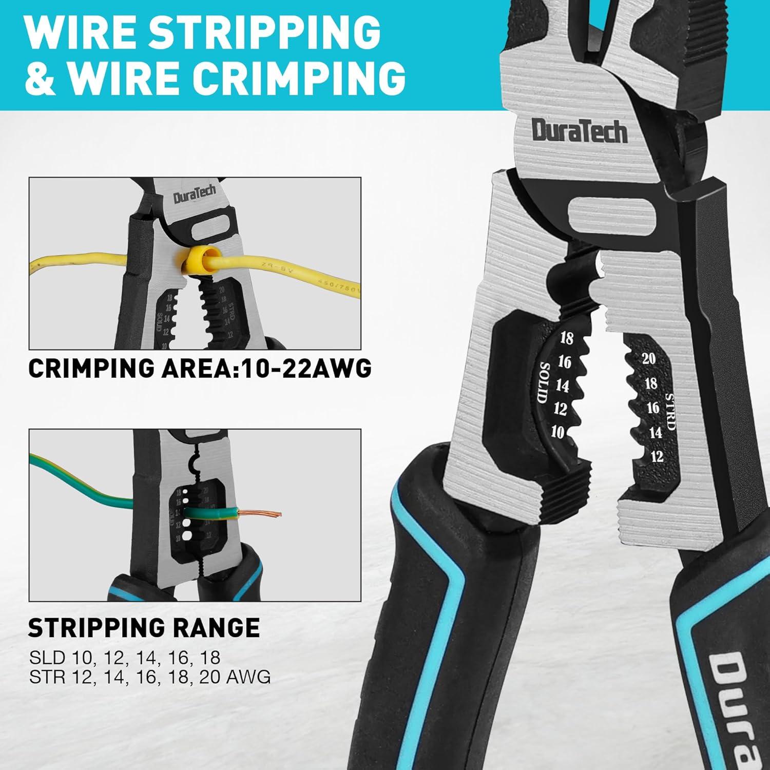 Alicates de Corte Diagonal DURATECH 8" (20.32 cm) Multifuncionales