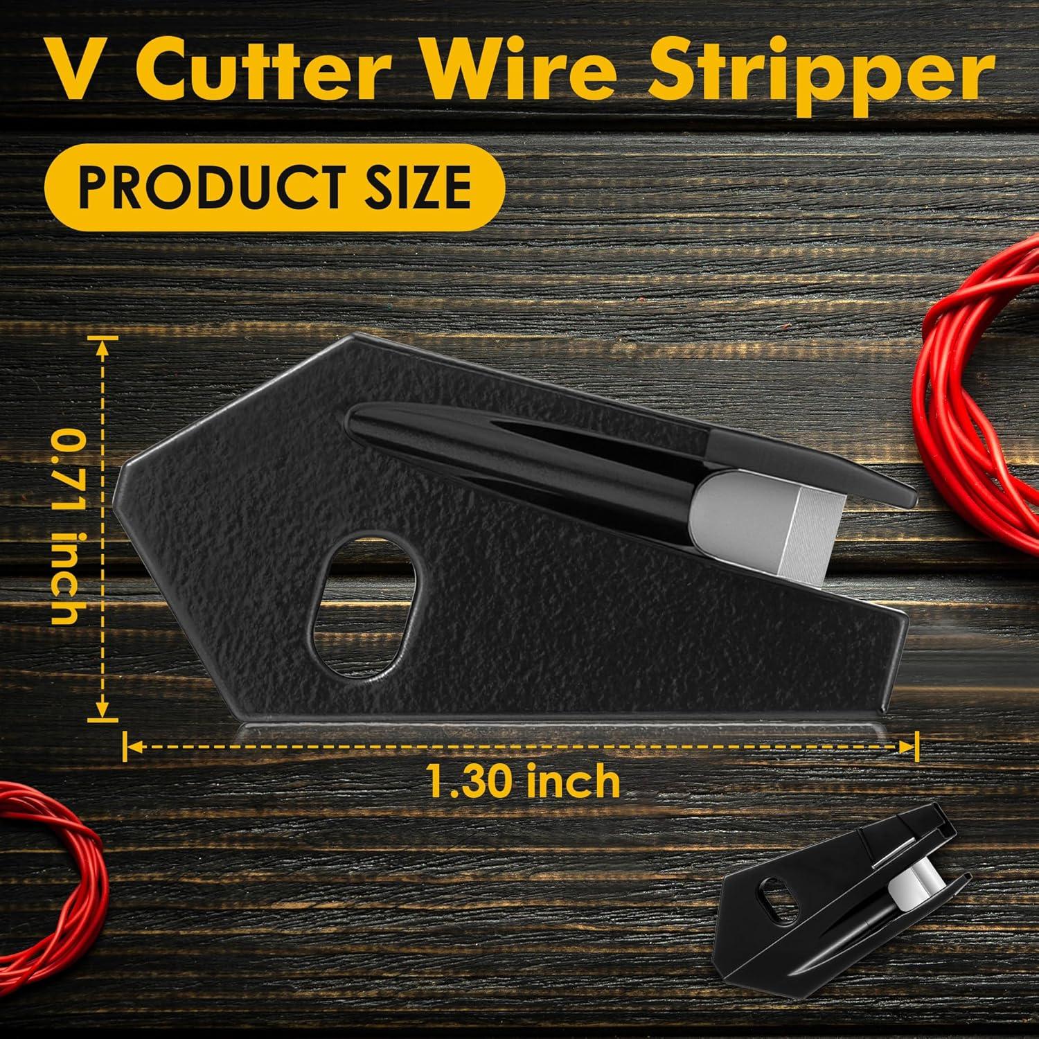 Cortadores en V Enhon 2 Pack Acero Inoxidable Negro