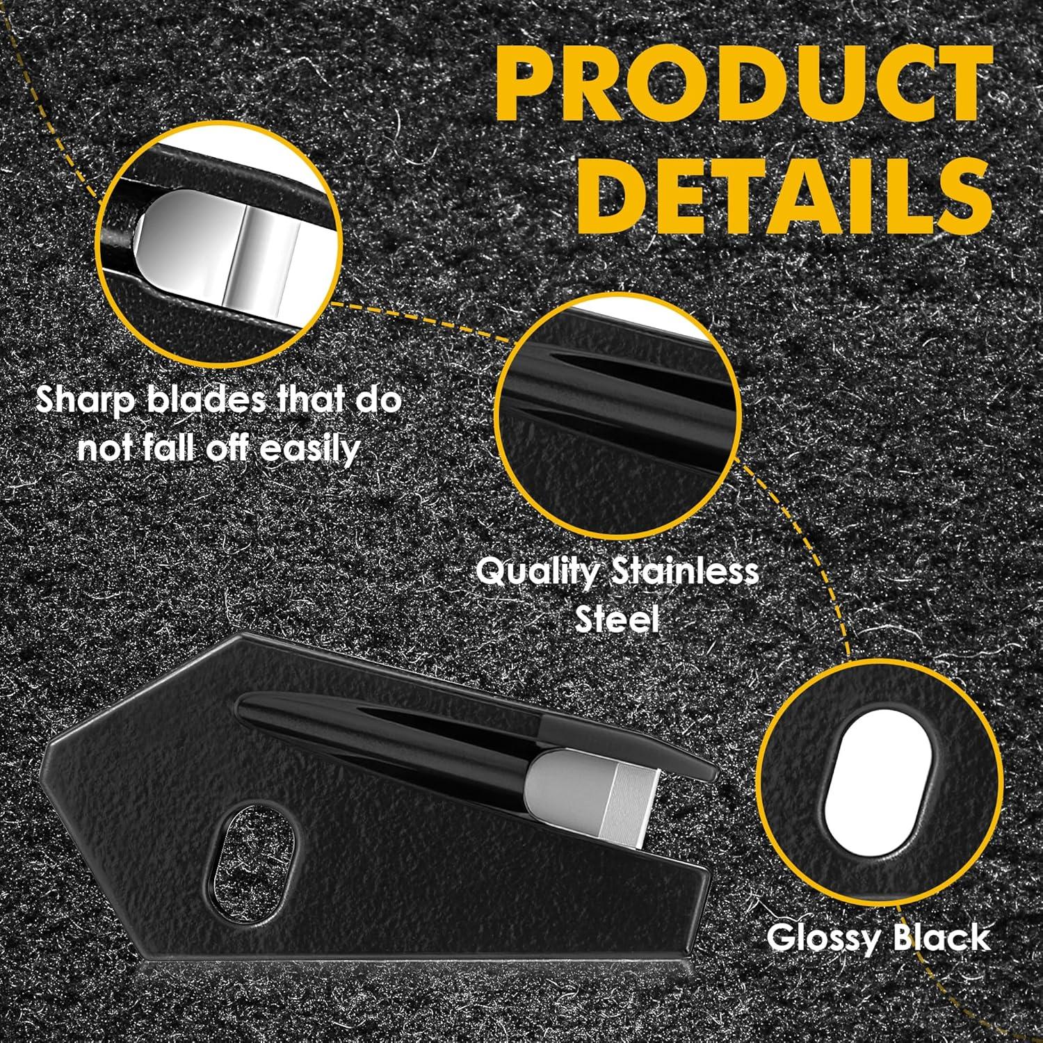 Cortadores en V Enhon 2 Pack Acero Inoxidable Negro