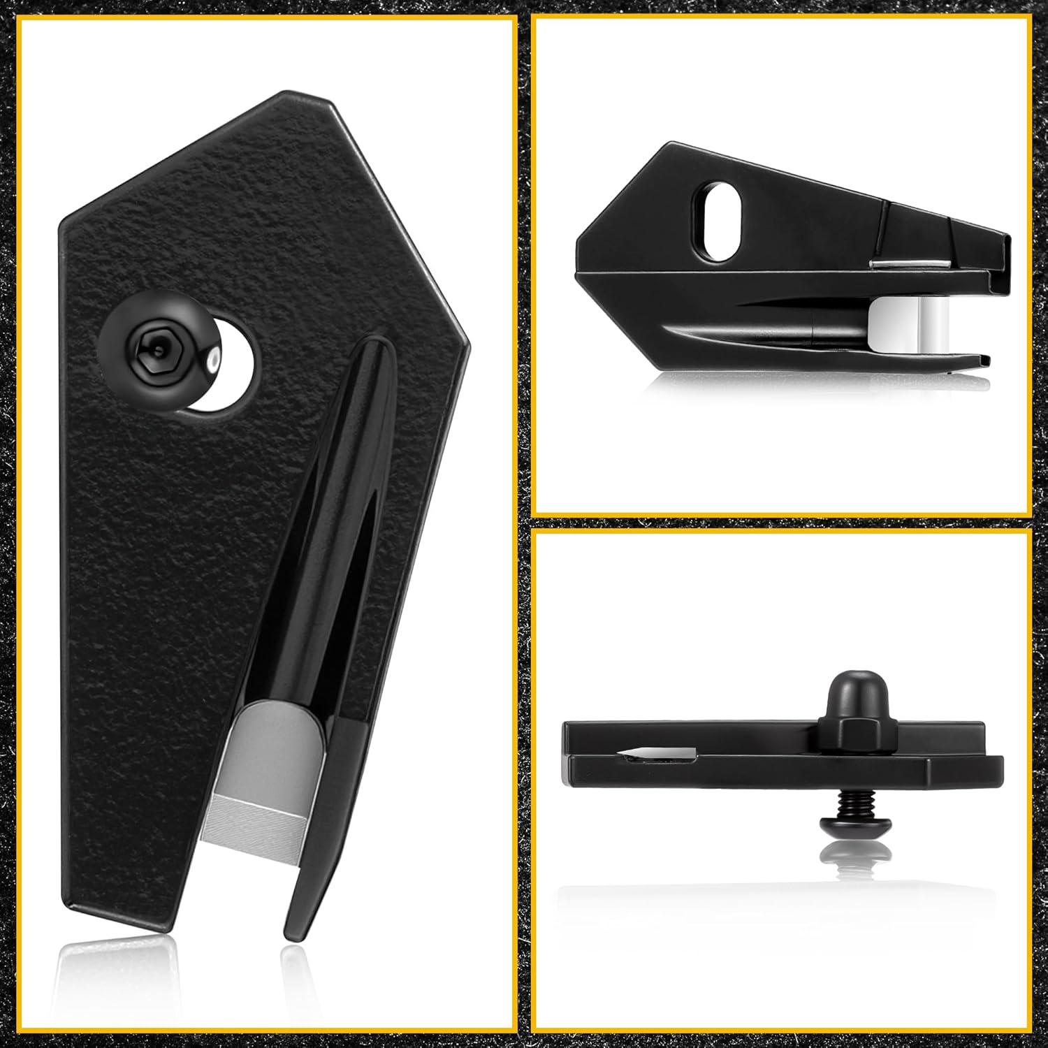 Cortadores en V Enhon 2 Pack Acero Inoxidable Negro