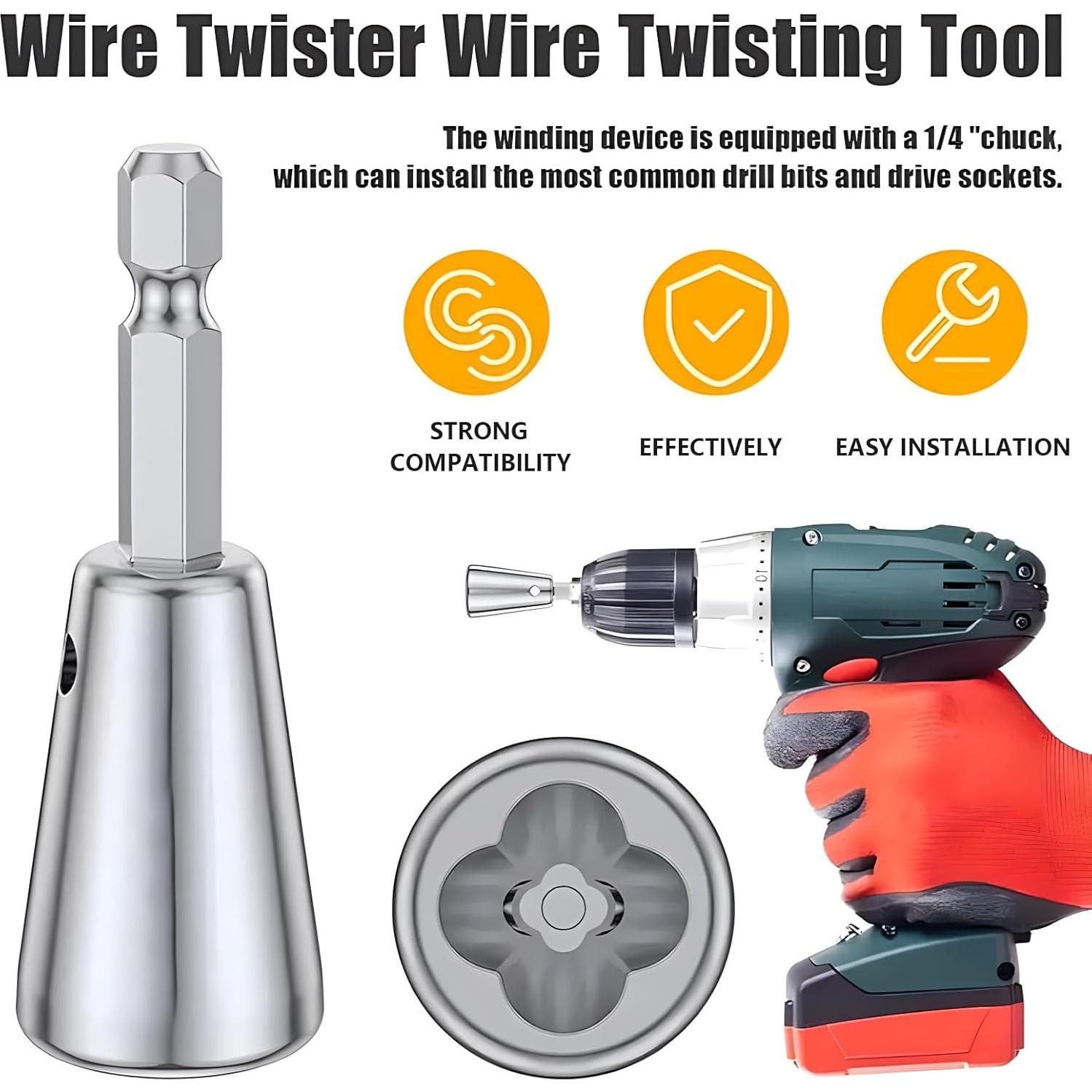 Destripador de Cables SICOU para Taladro 6-14 AWG - Herramienta Eléctrica