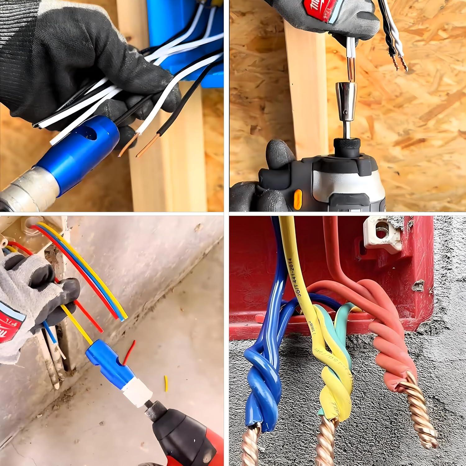 Destripador de Cables SICOU para Taladro 6-14 AWG - Herramienta Eléctrica