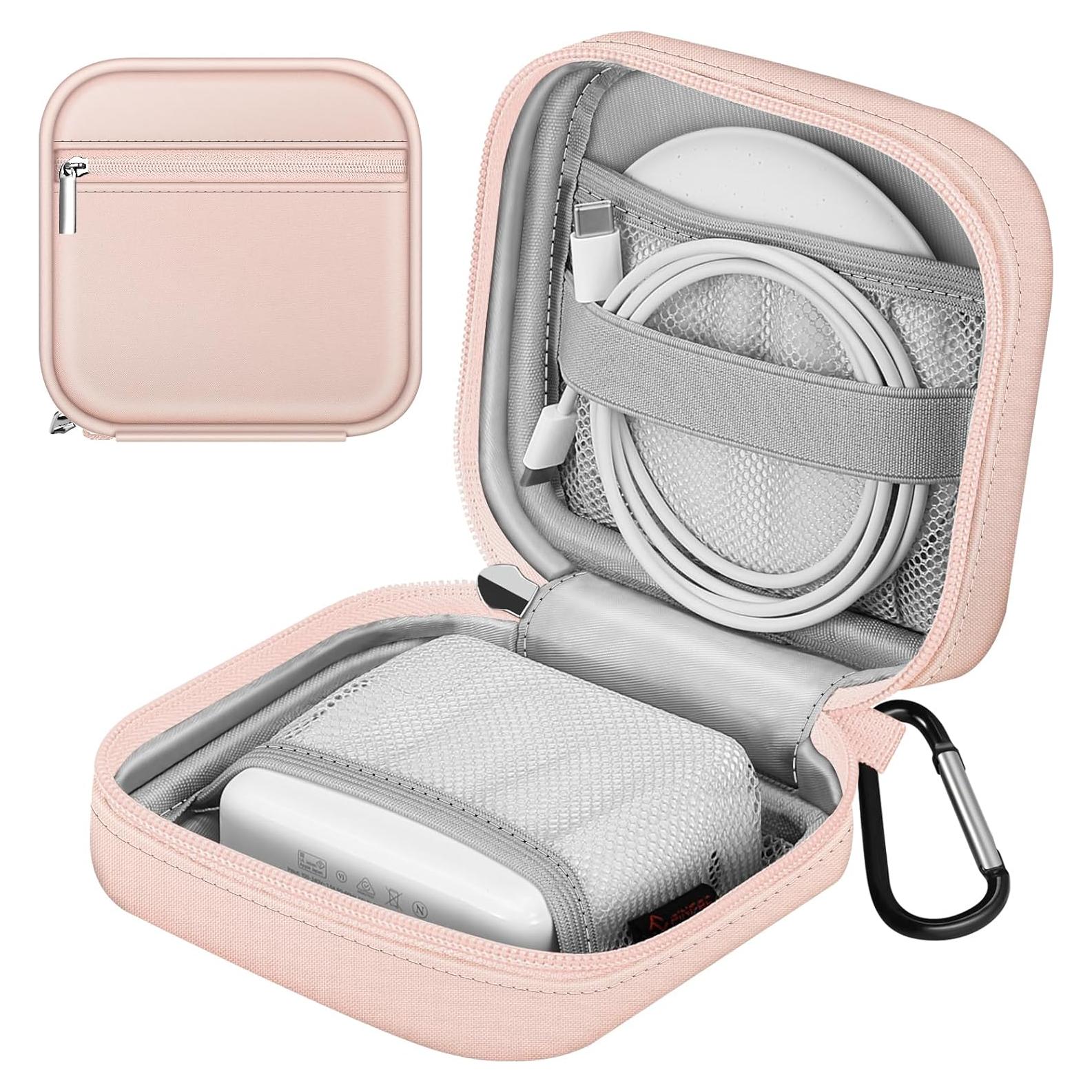 FINPAC Bolsa Organizadora Electrónica Rosa para Cargador MacBook