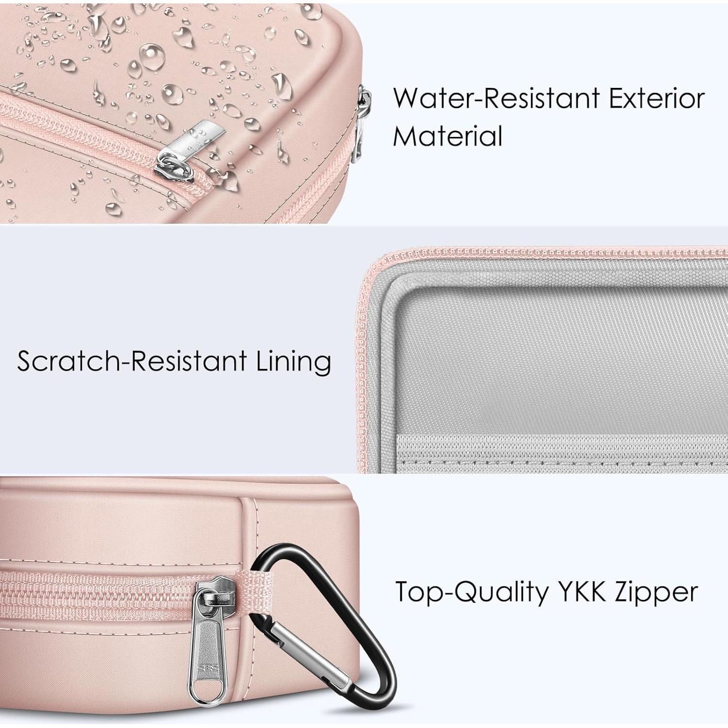 FINPAC Bolsa Organizadora Electrónica Rosa para Cargador MacBook