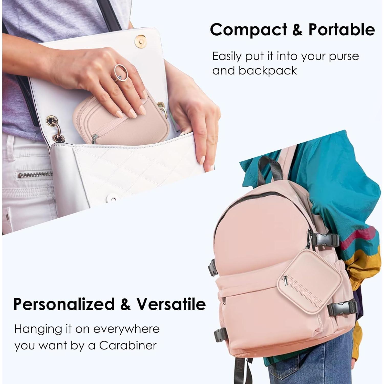 FINPAC Bolsa Organizadora Electrónica Rosa para Cargador MacBook