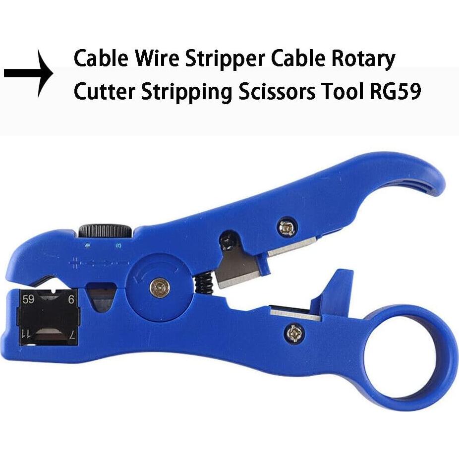 Cortador y Desforrador de Cable Coaxial FLYPIG RG59 RG6 RG7 RG11