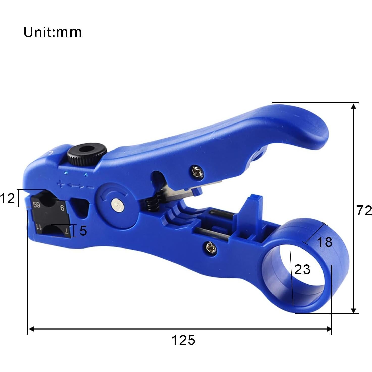 Cortador y Desforrador de Cable Coaxial FLYPIG RG59 RG6 RG7 RG11