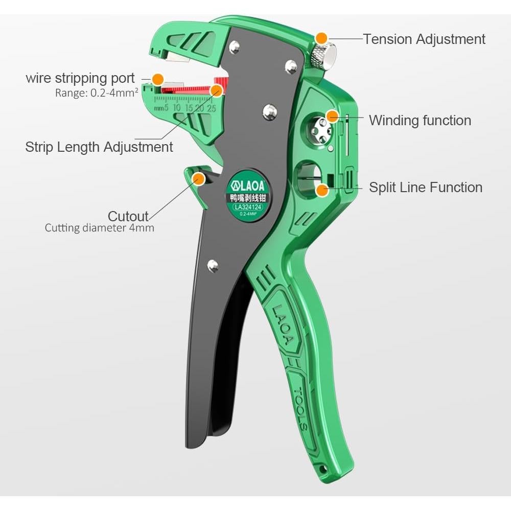 Alicates Desforradores Automáticos LAOA 4-en-1 Ajustables
