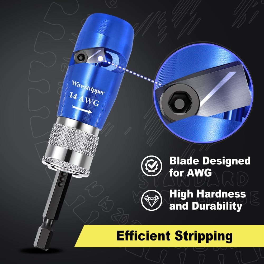 Destripador de Cables DARTOTEK para Taladro - AWG 14-8, 0.59 kg