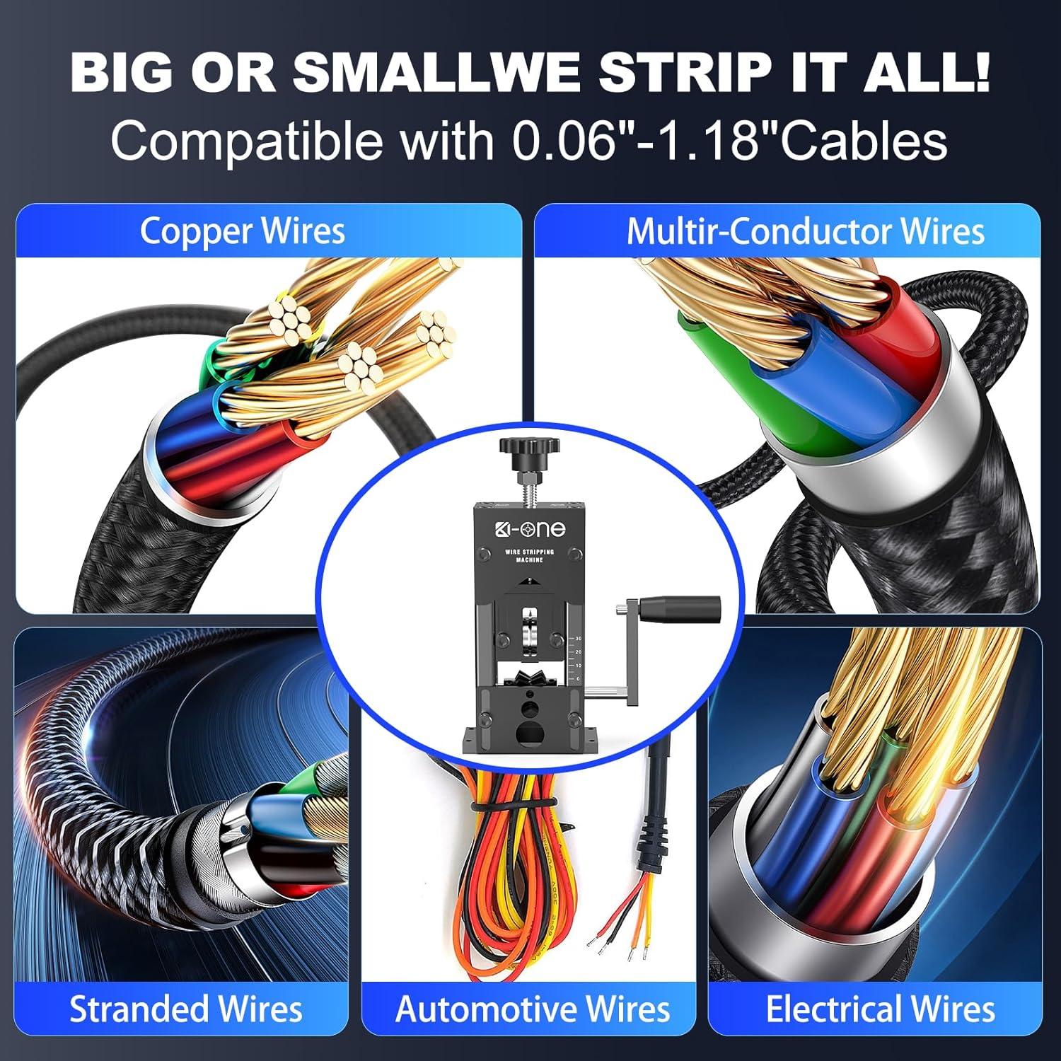 Máquina Manual de Desforrado de Cables KO-ONE 1.5-30mm