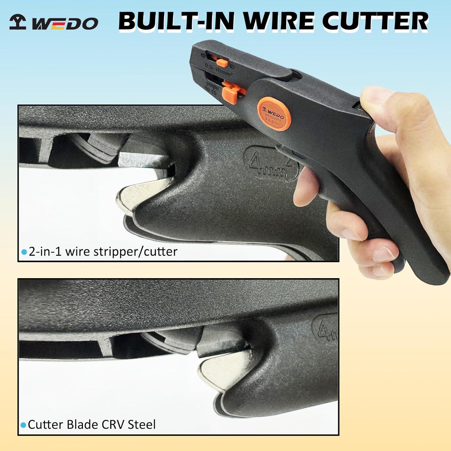 Cortador y Destripador de Cables Automático WEDO 190mm Cr-V