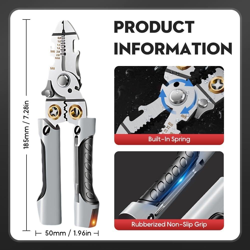 Pelacables Multifuncional 21 en 1 BusyLive - Acero de Cromo-Vanadio