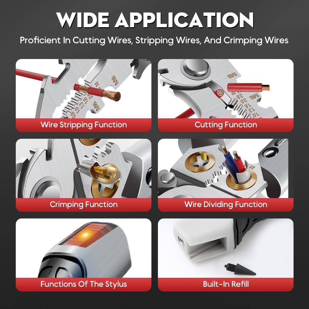 Pelacables Multifuncional 21 en 1 BusyLive - Acero de Cromo-Vanadio