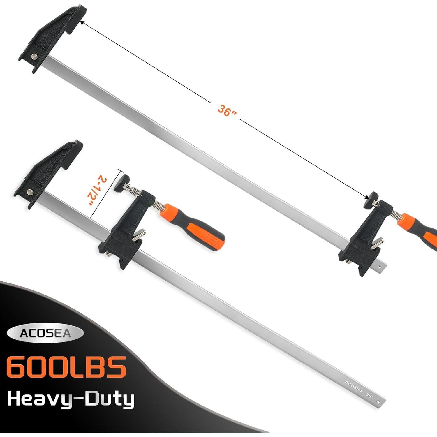 Grapas de Carpintería ACOSEA 91.44 cm Ajustables Paquete 4