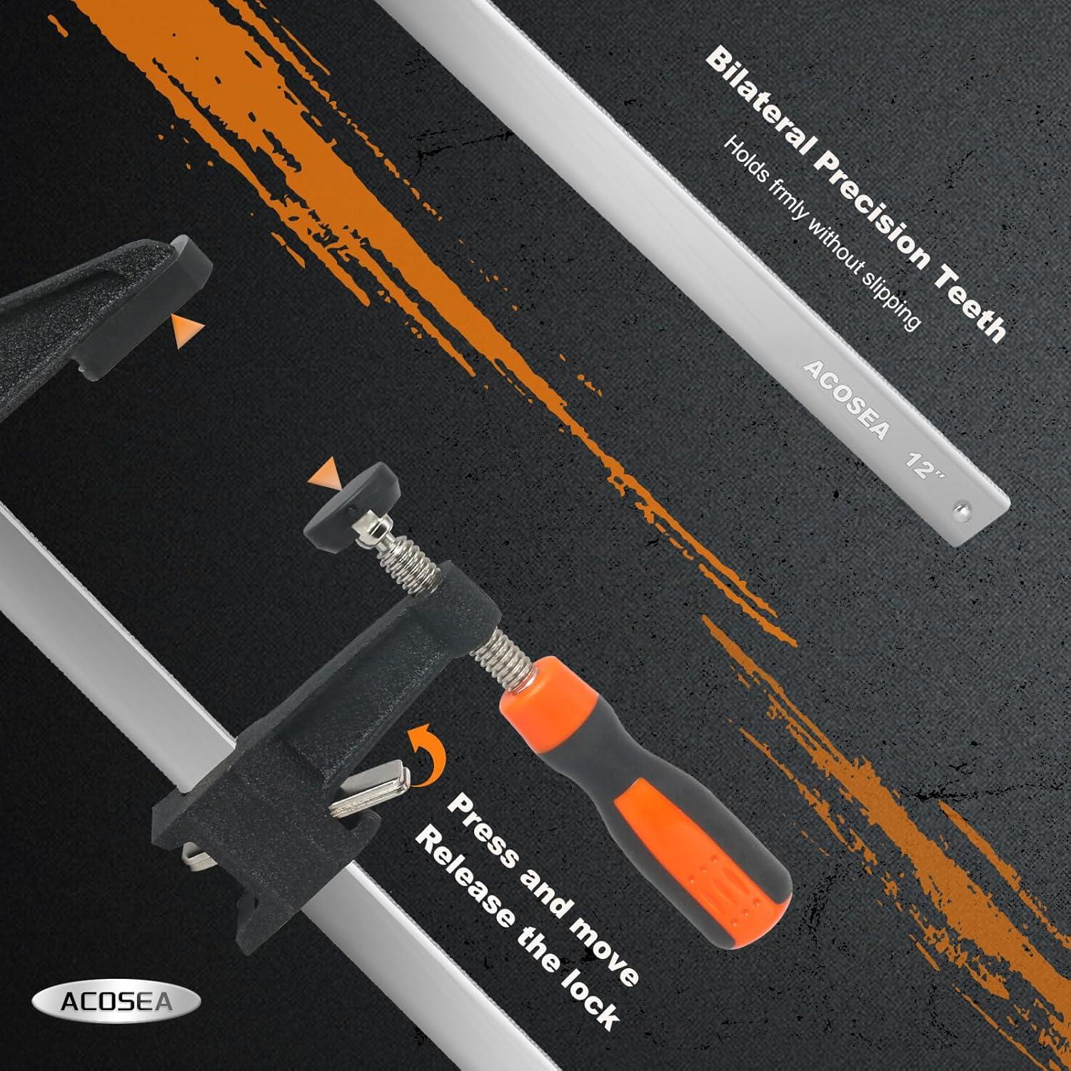 Grapas de Carpintería ACOSEA 91.44 cm Ajustables Paquete 4