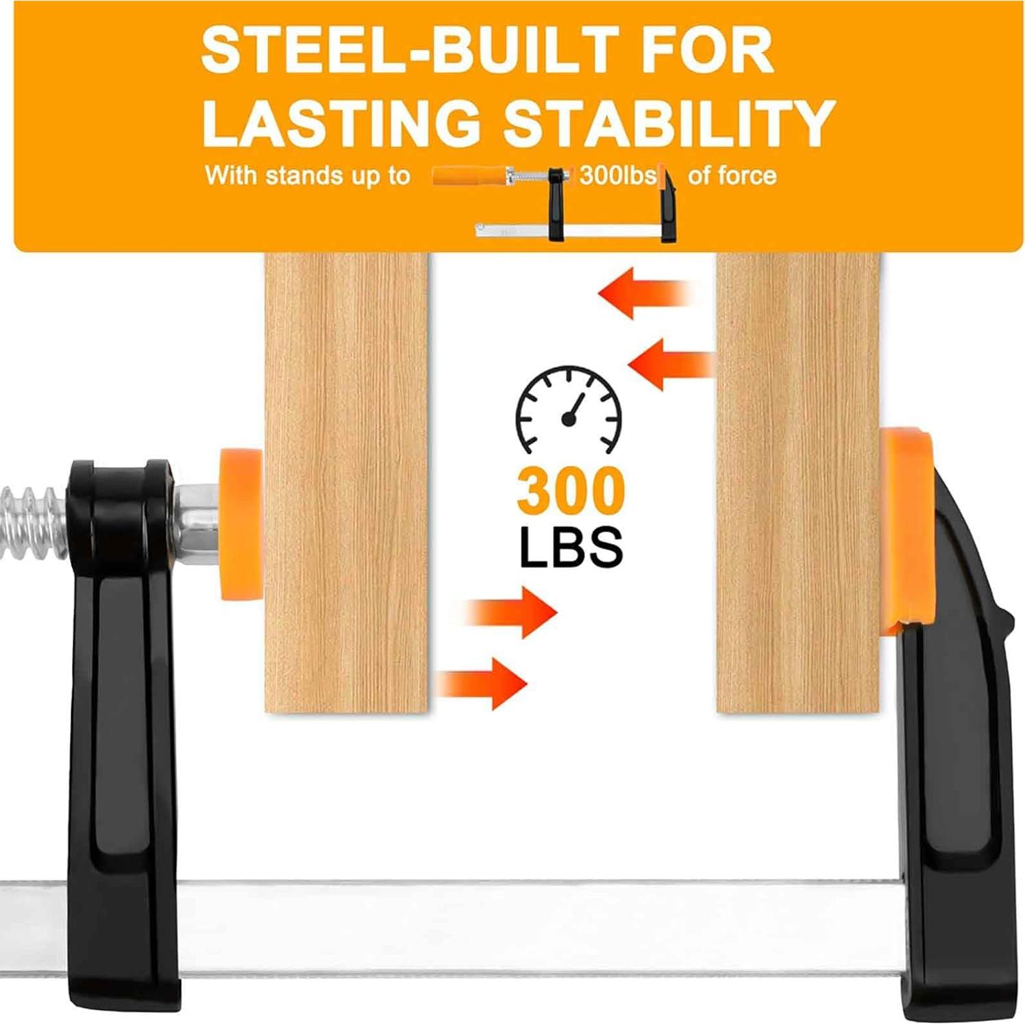 Garras de barra 15.24 cm WiseLifeTech - 4-pack 136 kg