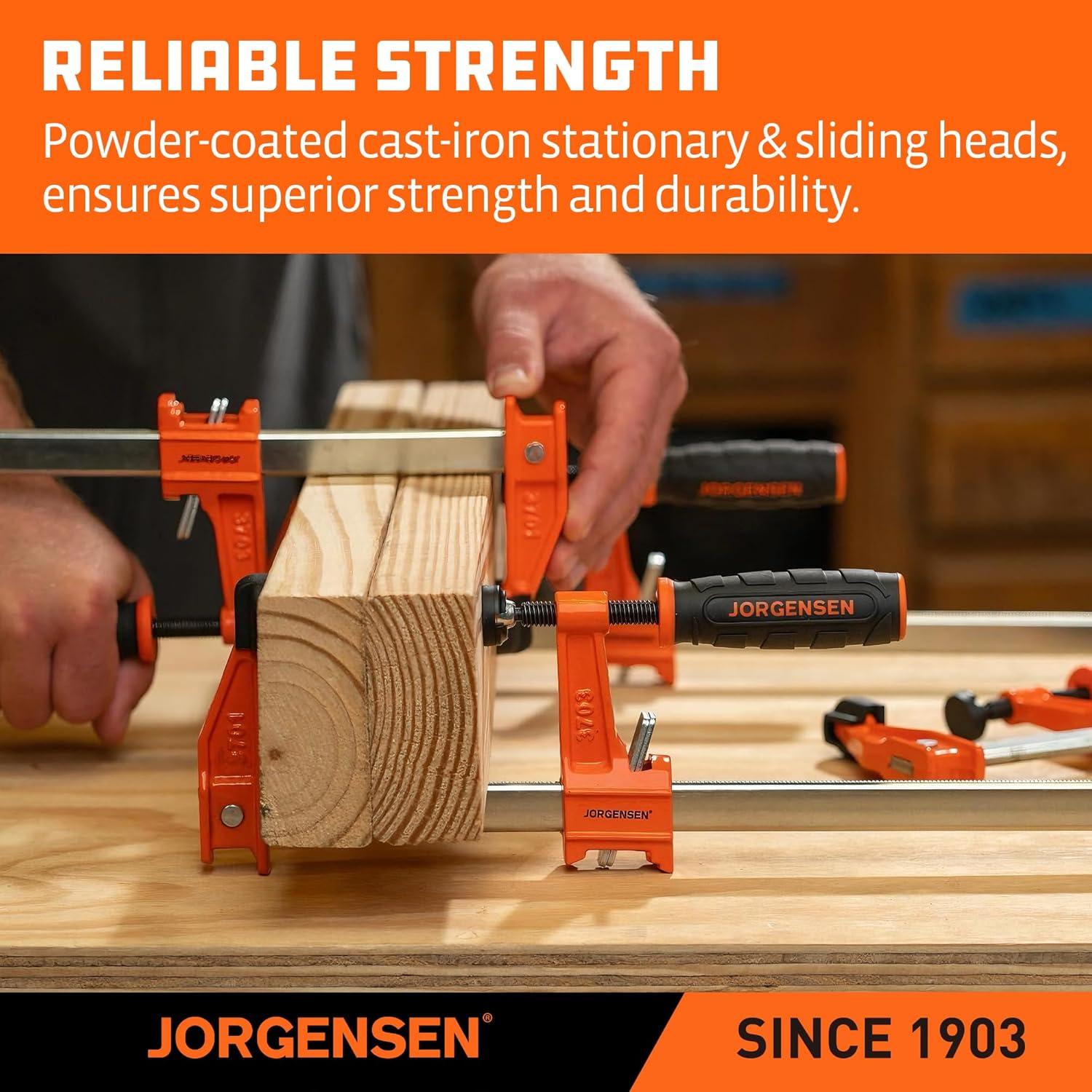 Juego de Abrazaderas de Barra Jorgensen 24" Acero 600 lbs