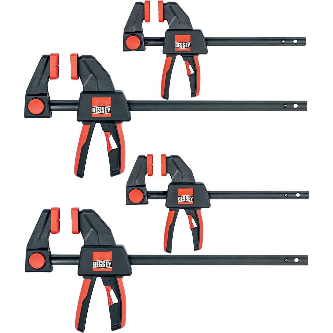 Juego de Abrazaderas de Gatillo BESSEY RES01 - 4 Piezas 15 y 30 cm
