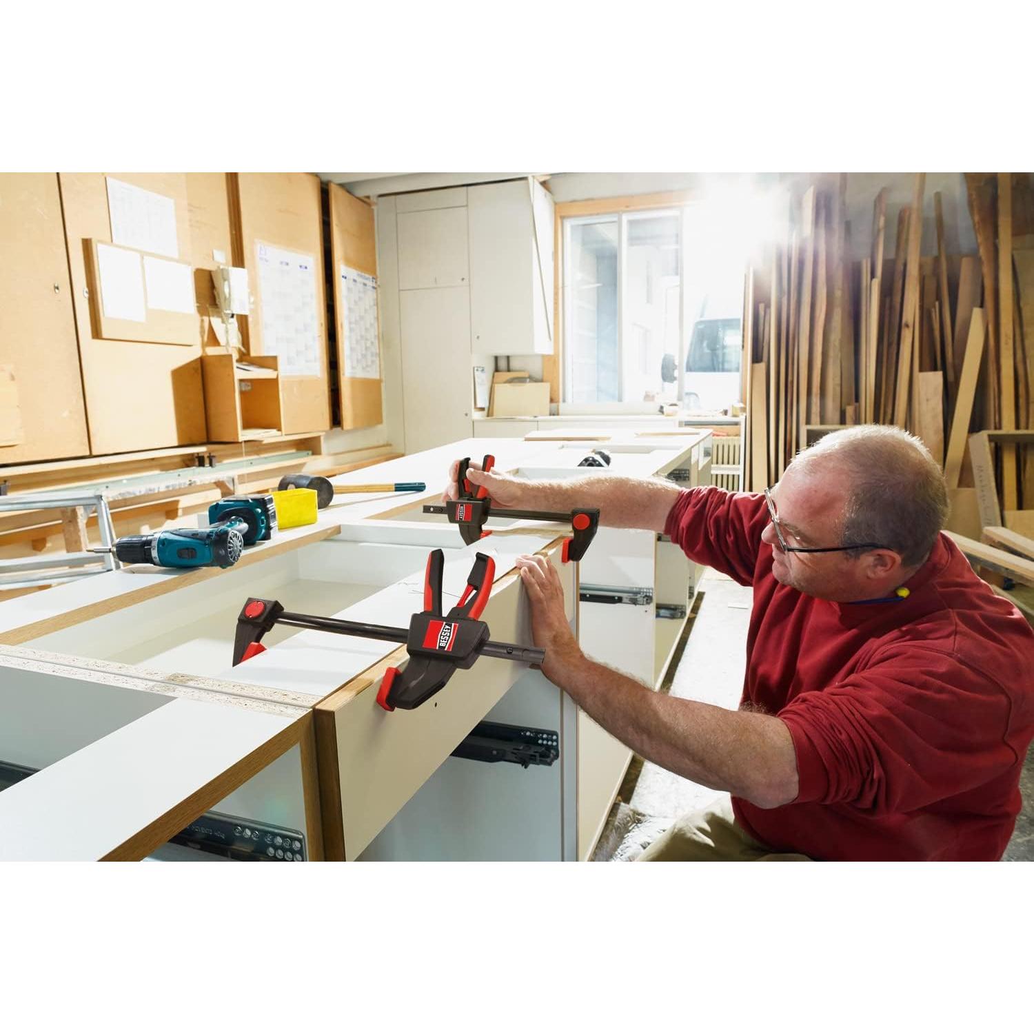 Juego de Abrazaderas de Gatillo BESSEY RES01 - 4 Piezas 15 y 30 cm