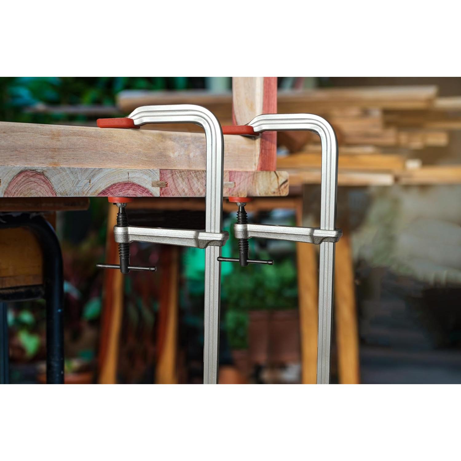 Juego de 4 Abrazaderas F HimaPro 12" Acero Forjado 272 kg