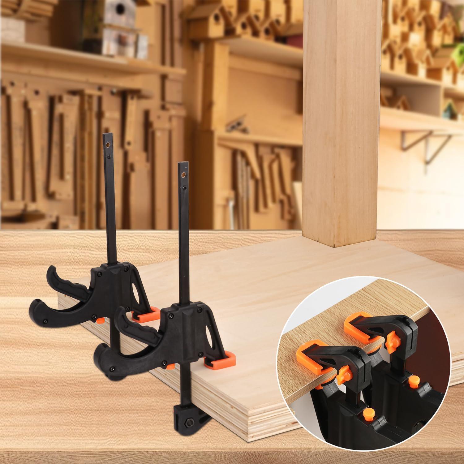 Juego de 14 Abrazaderas de Barra 10 cm Biugaaufai Naranja