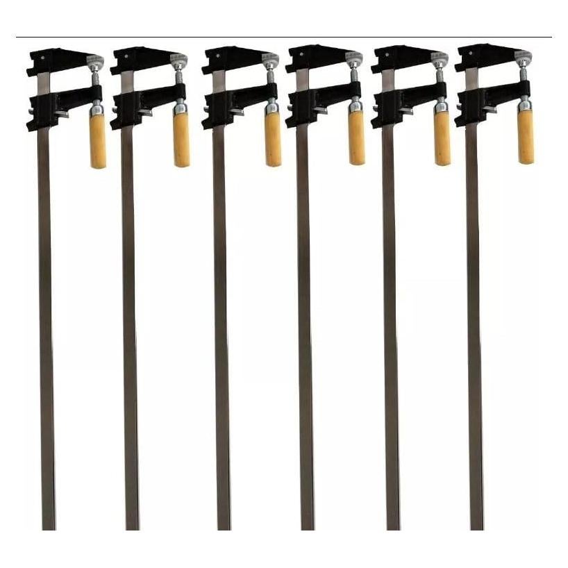 Juego de 4 Abrazaderas de Barra de Acero EDMBG 91.44 cm