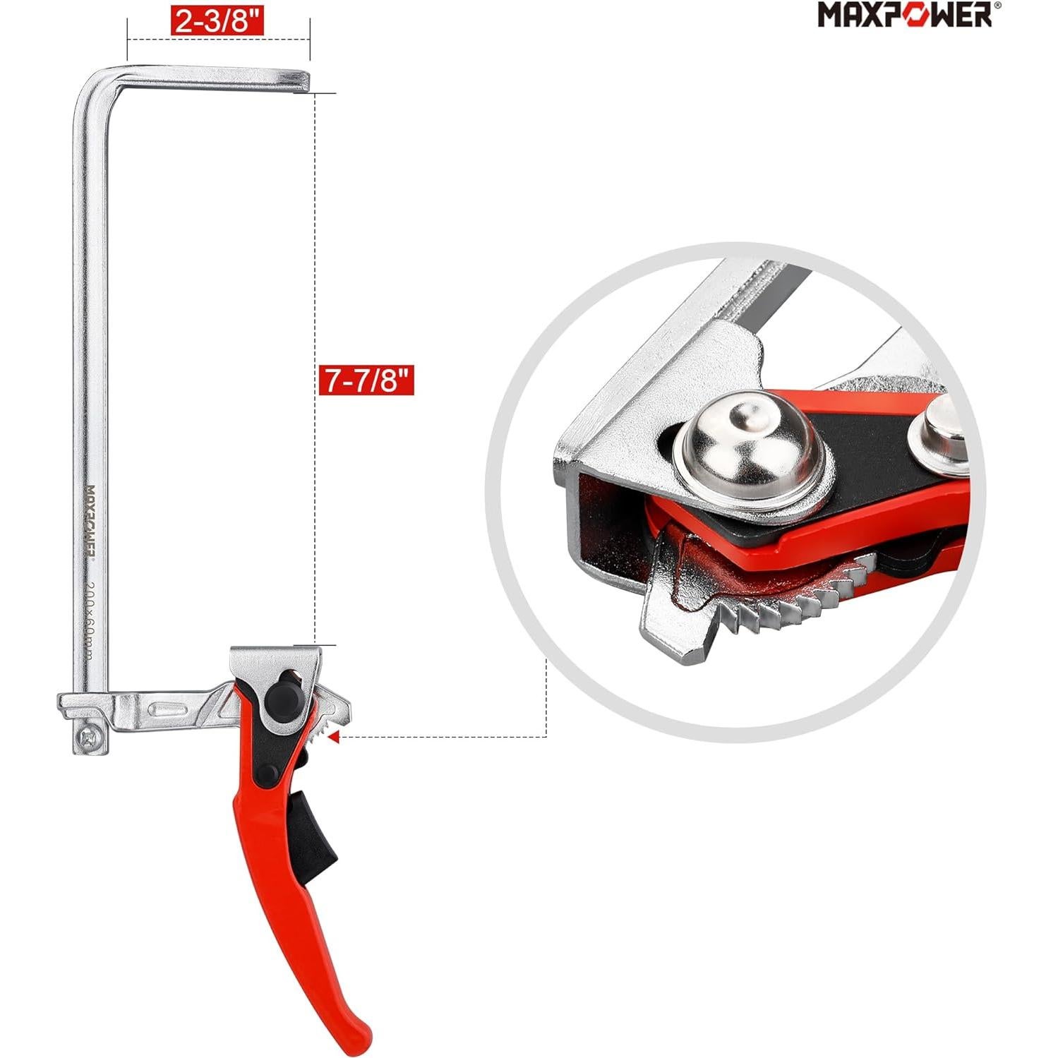 Abrazadera de Mesa MAXPOWER 20 cm 240 kg Rápida Engranaje