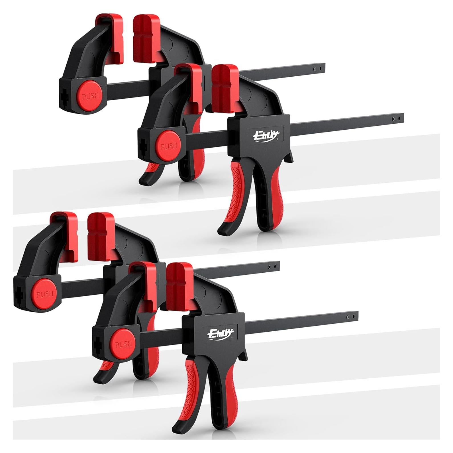 Juego de 4 Abrazaderas de Barra EHDY 15 cm Carga 77 kg