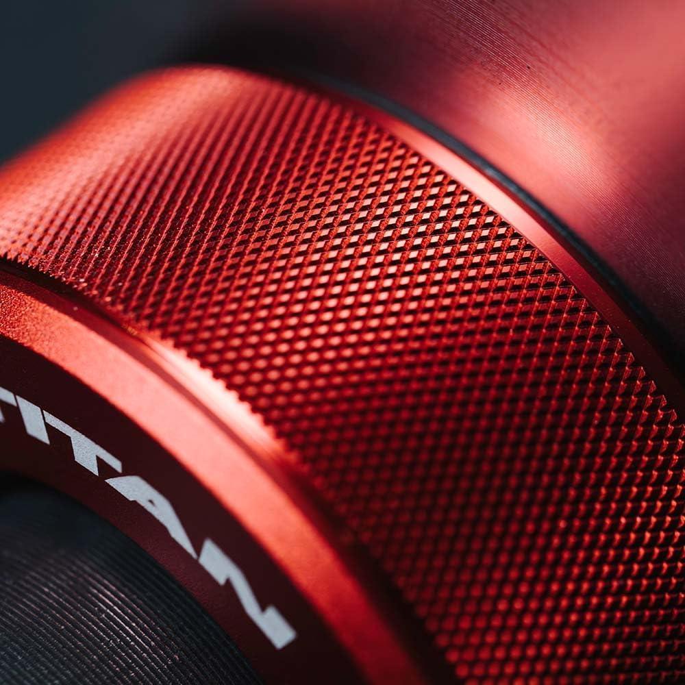 Collares de Barra Olímpica Titan Fitness TwistLock Pro Rojo