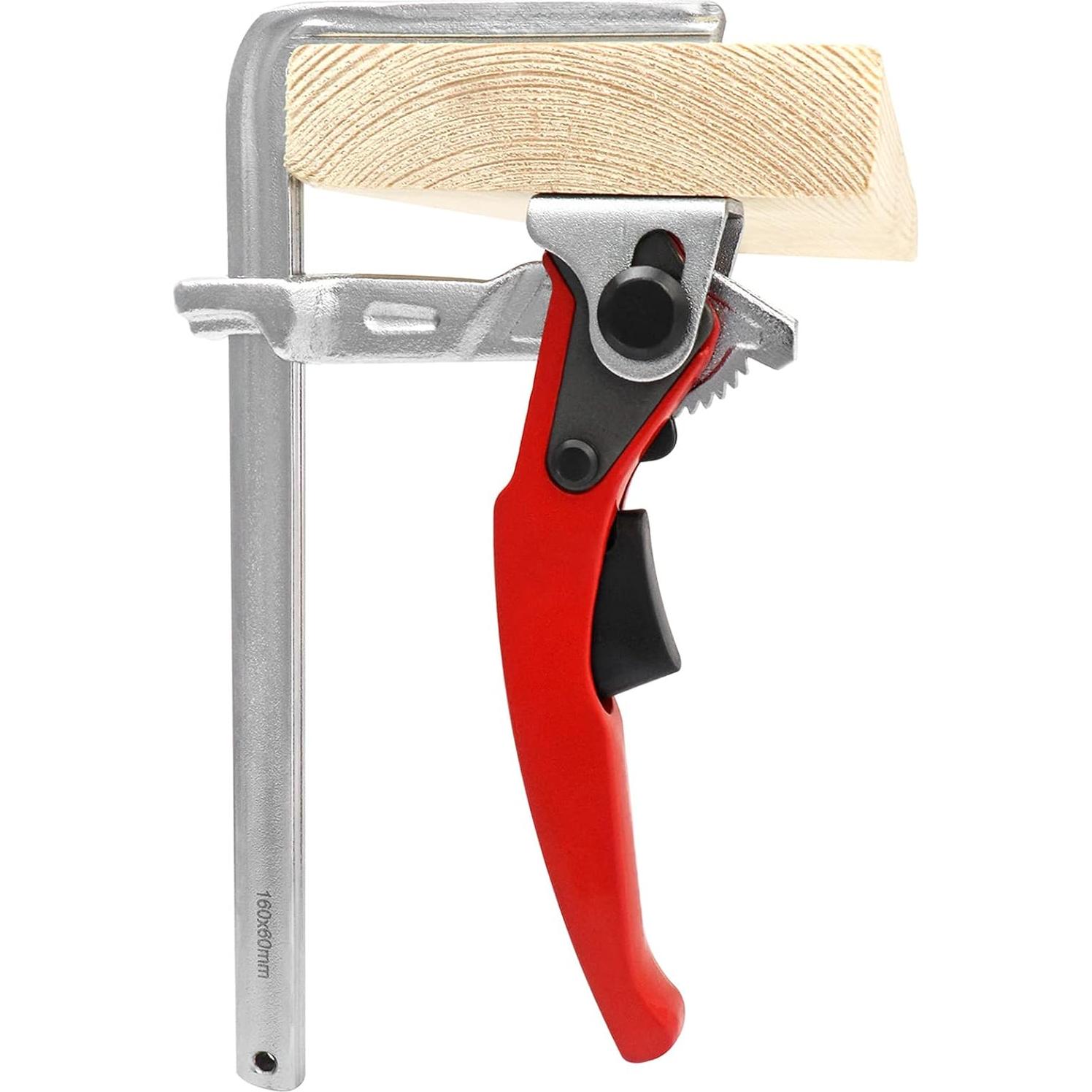 Abrazadera de Mesa de Trinquete QWORK, Paquete de 4, 16 cm