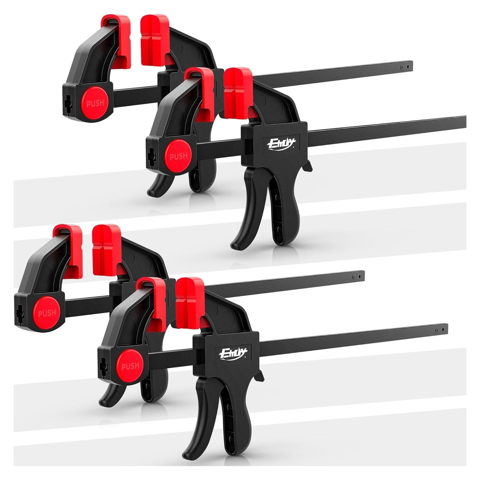 Abrazaderas de Barra EHDY 30 cm Juego de 4, 77 kg