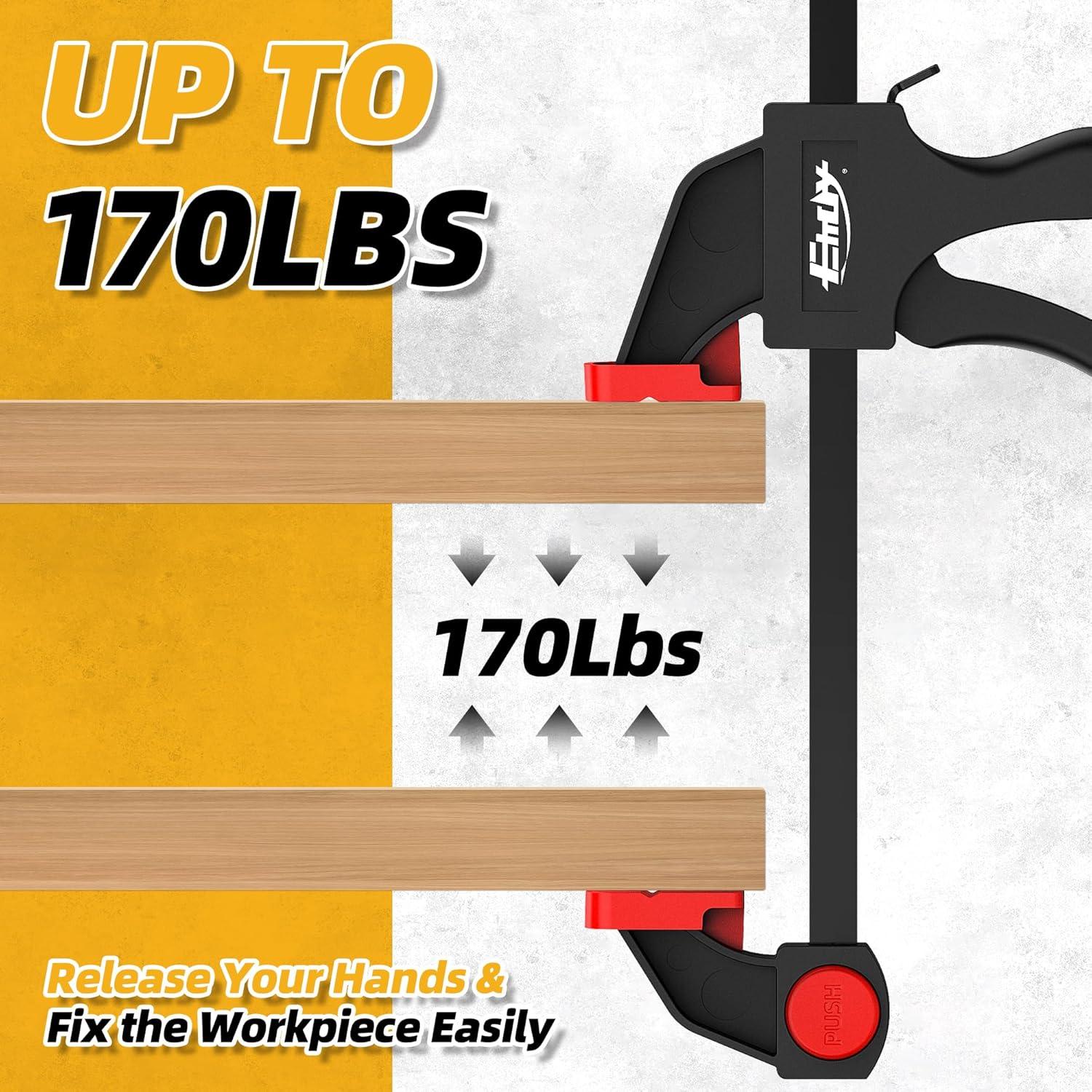 Abrazaderas de Barra EHDY 30 cm Juego de 4, 77 kg