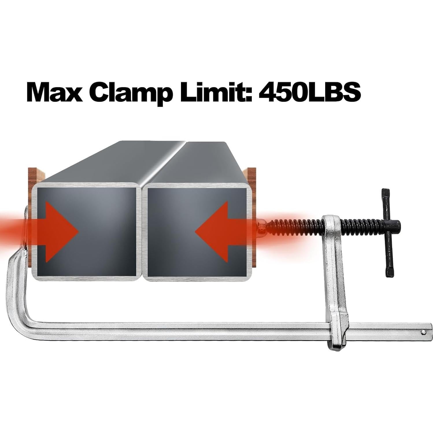 Abrazaderas de Barra SOUJOY 4 Pzas 30.48 cm Acero 204 kg