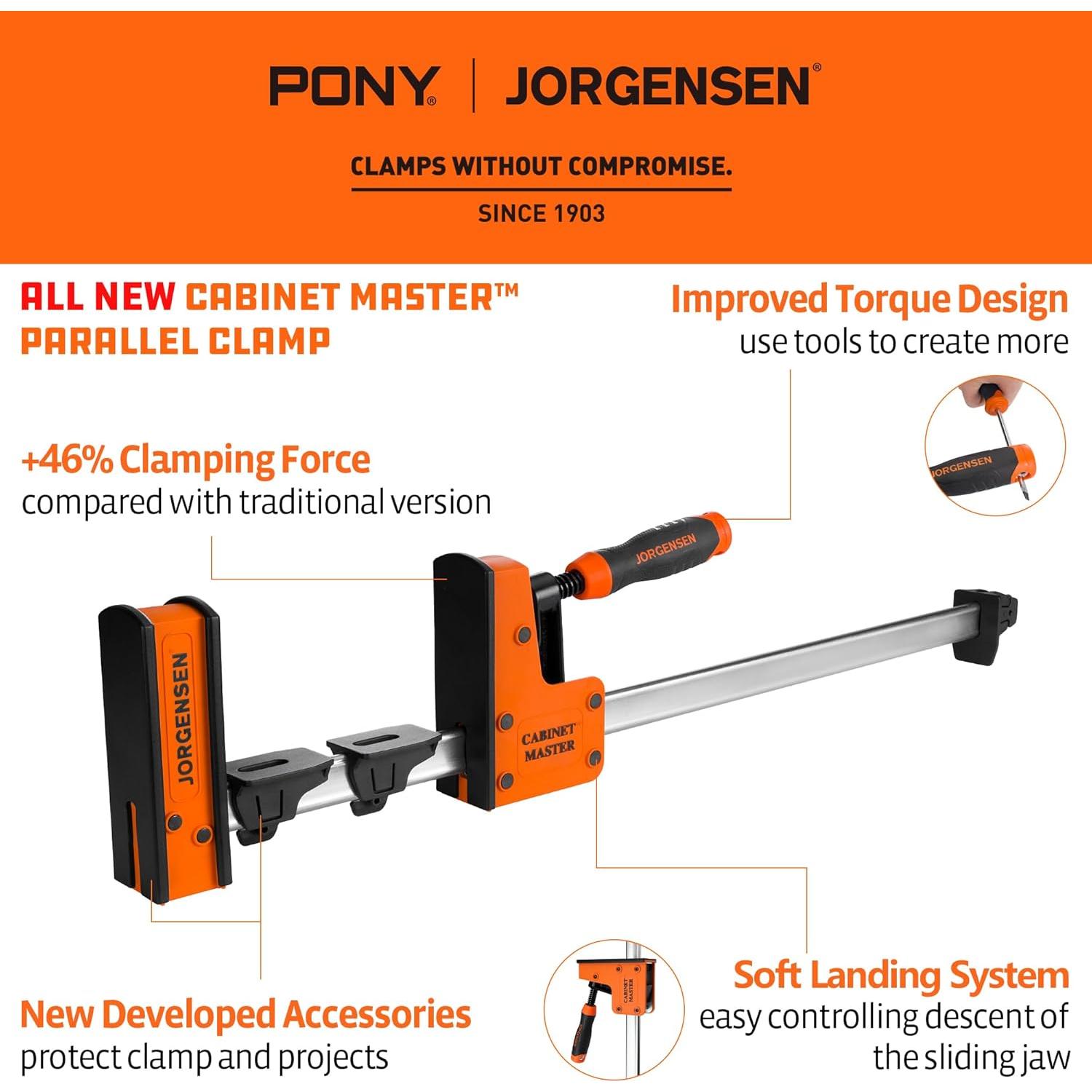 Abrazadera Paralela JORGENSEN 61 cm 2200 lbs 2 Piezas