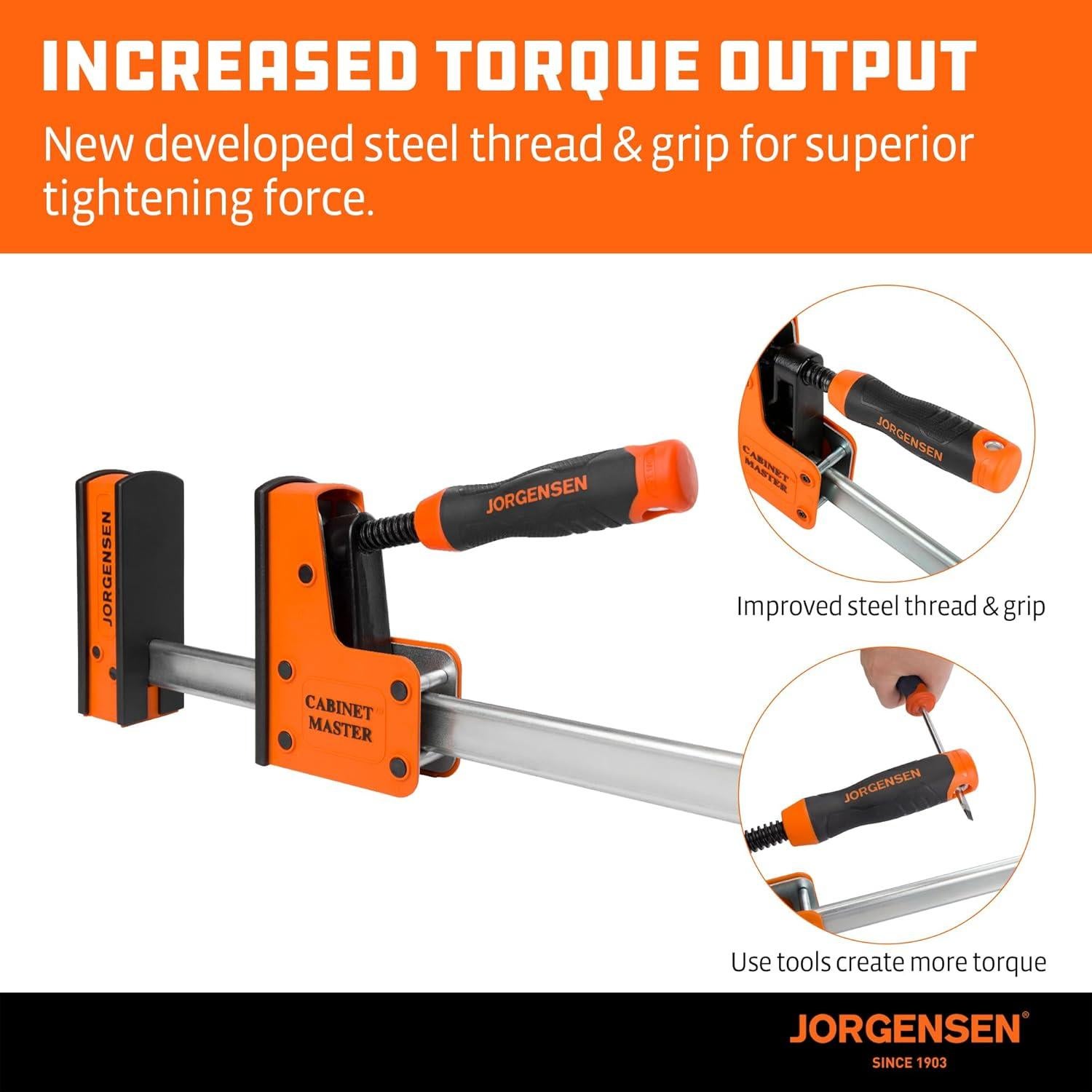 Abrazadera Paralela JORGENSEN 61 cm 2200 lbs 2 Piezas