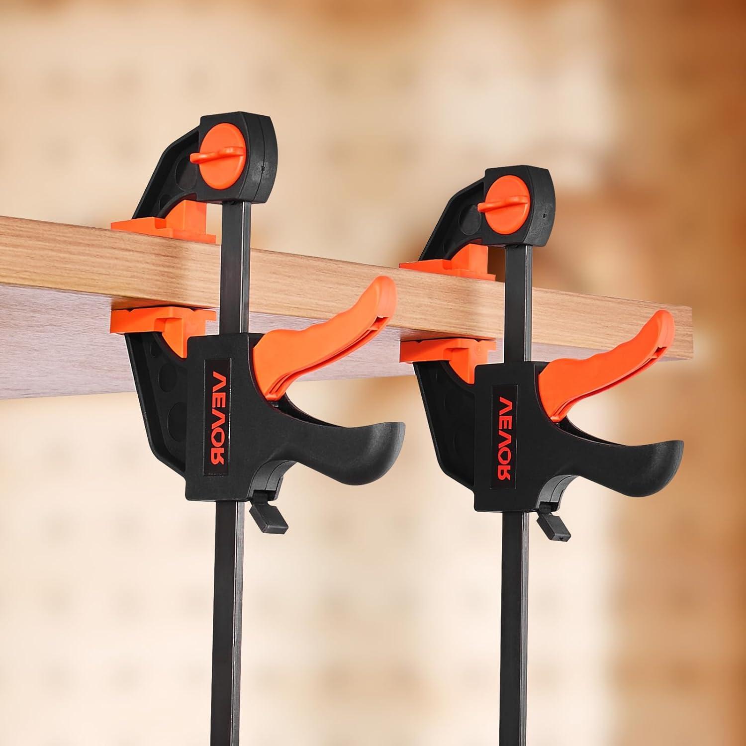 Abrazaderas para Carpintería VEVOR 30 cm y 15 cm, 4 Piezas