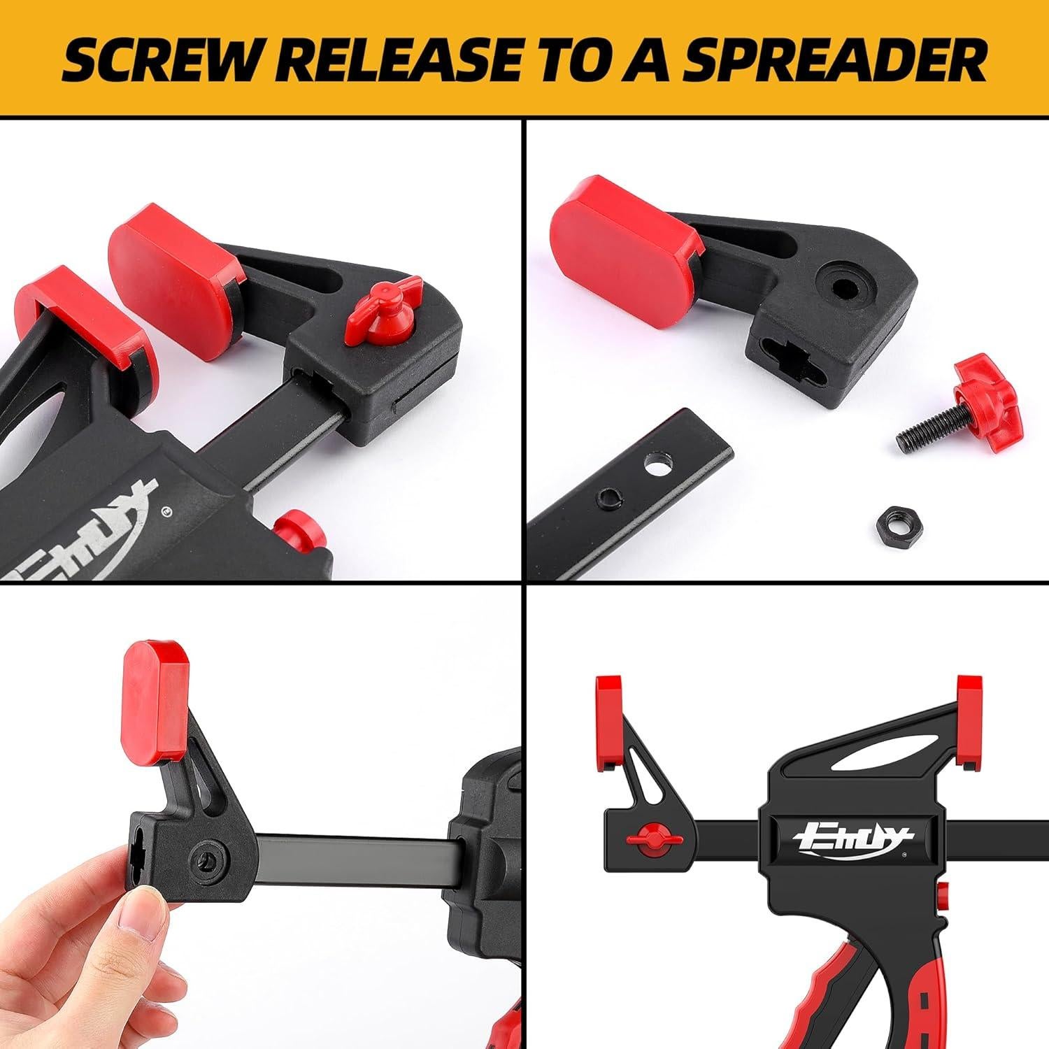 Garras de barra EHDY 24" (60.96 cm) 2 piezas abrazadera F