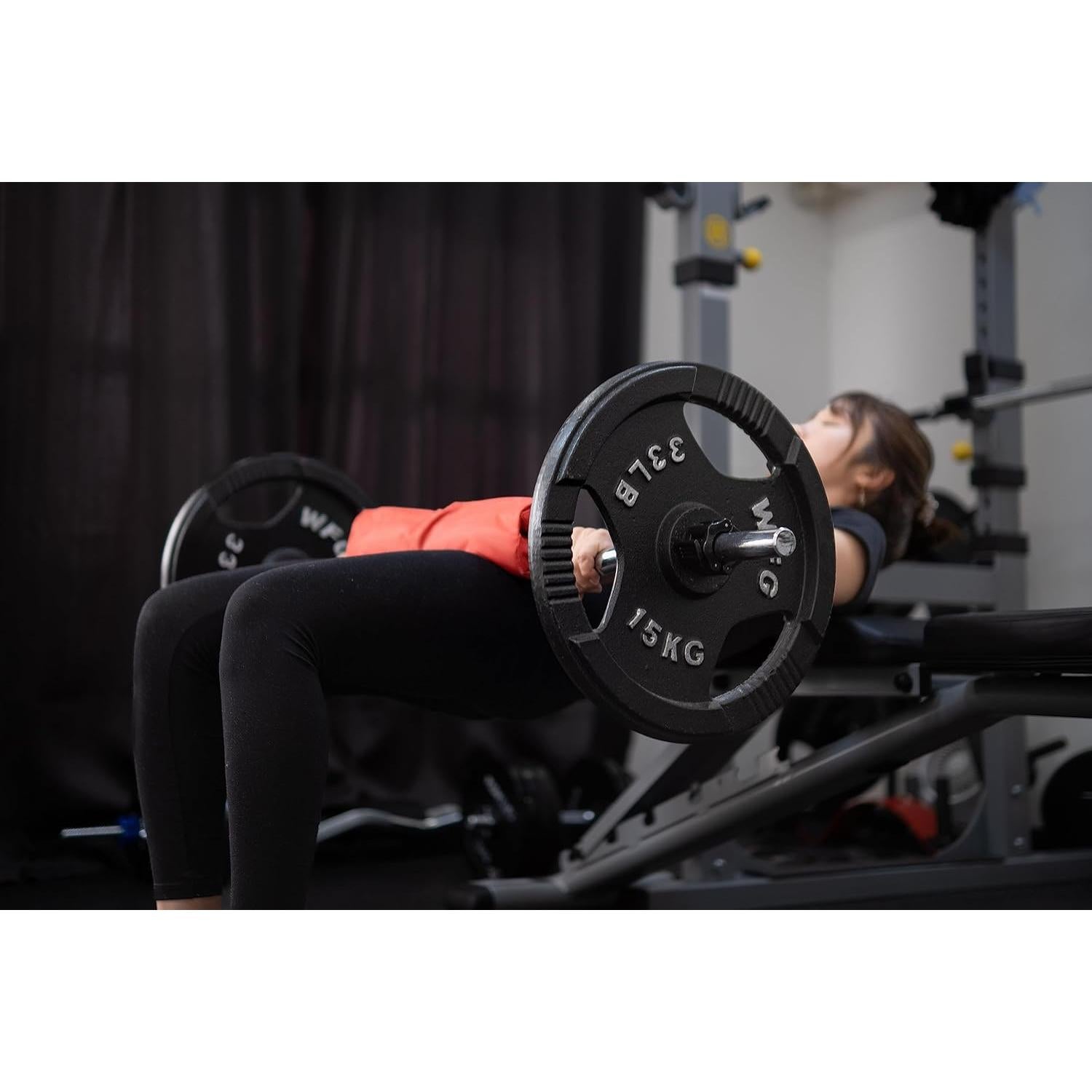 Abrazaderas de barra de 25mm GW Tech Rojo - Par de collares de pesas