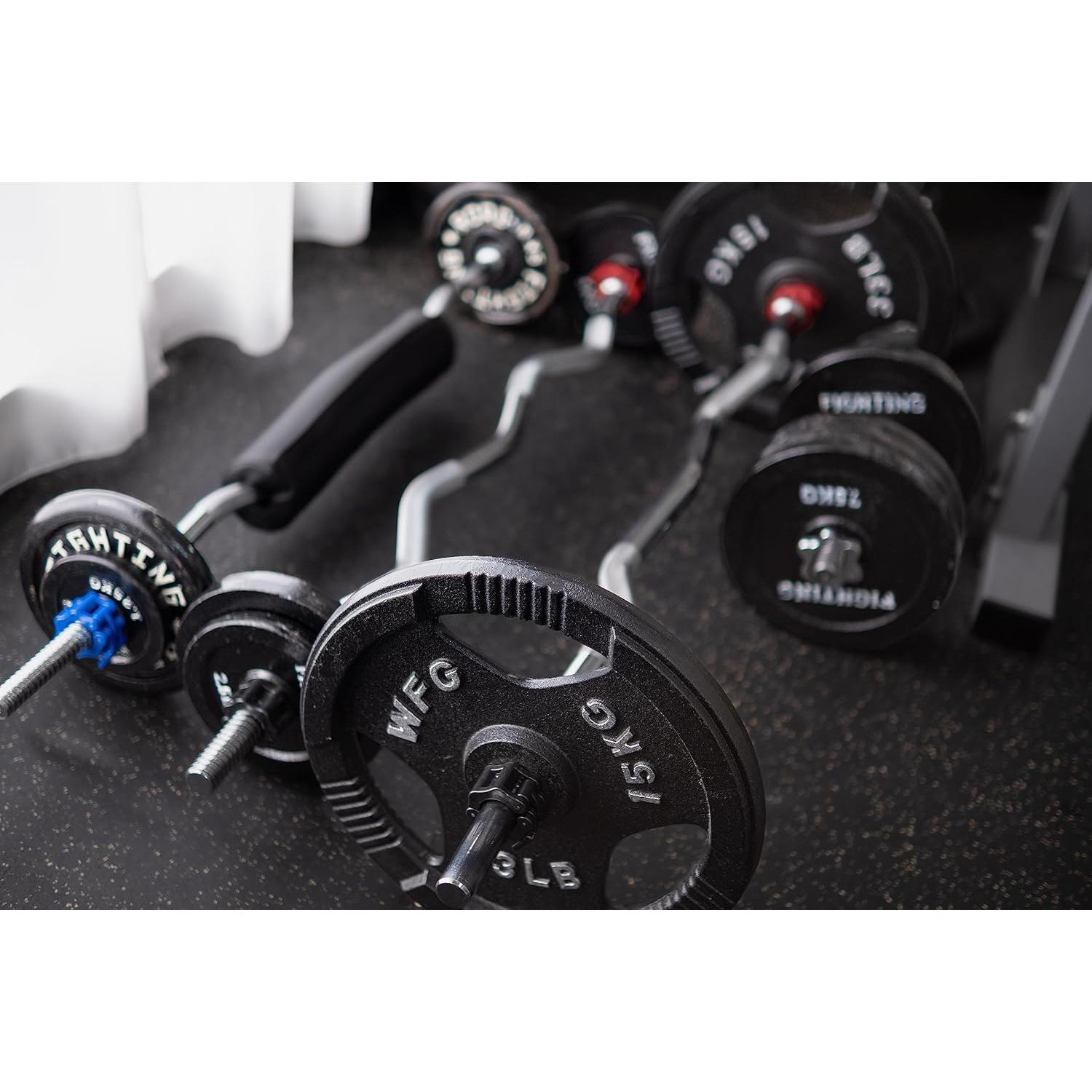 Abrazaderas de barra de 25mm GW Tech Rojo - Par de collares de pesas