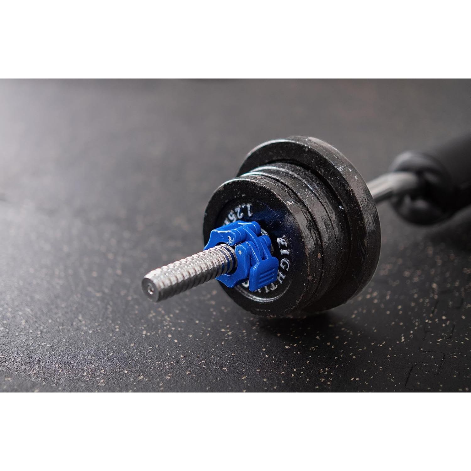 Abrazaderas de barra de 25mm GW Tech Rojo - Par de collares de pesas