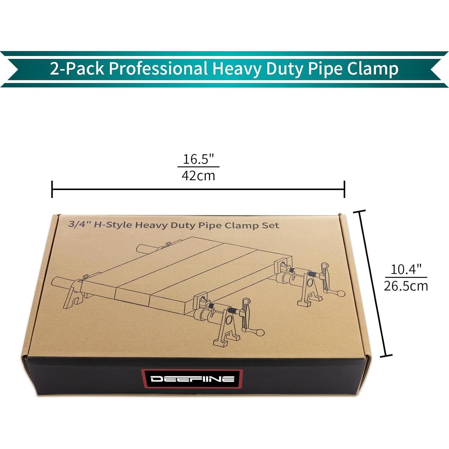 Juego de Abrazaderas de Tubo H-Style DEEFIINE 3/4" 2 Piezas