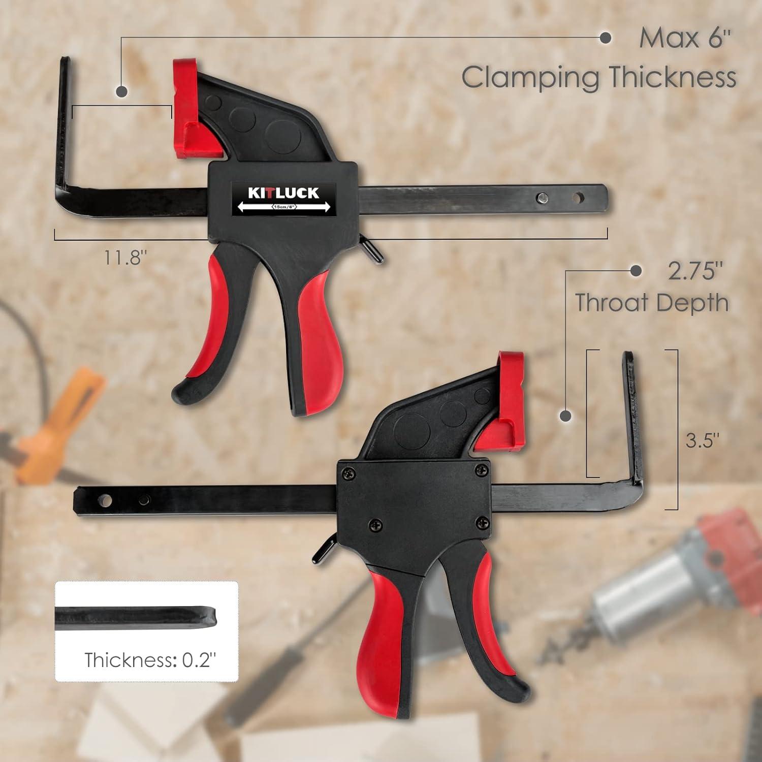 Abrazadera de riel guía KITLUCK para sierra de pista - 2 piezas