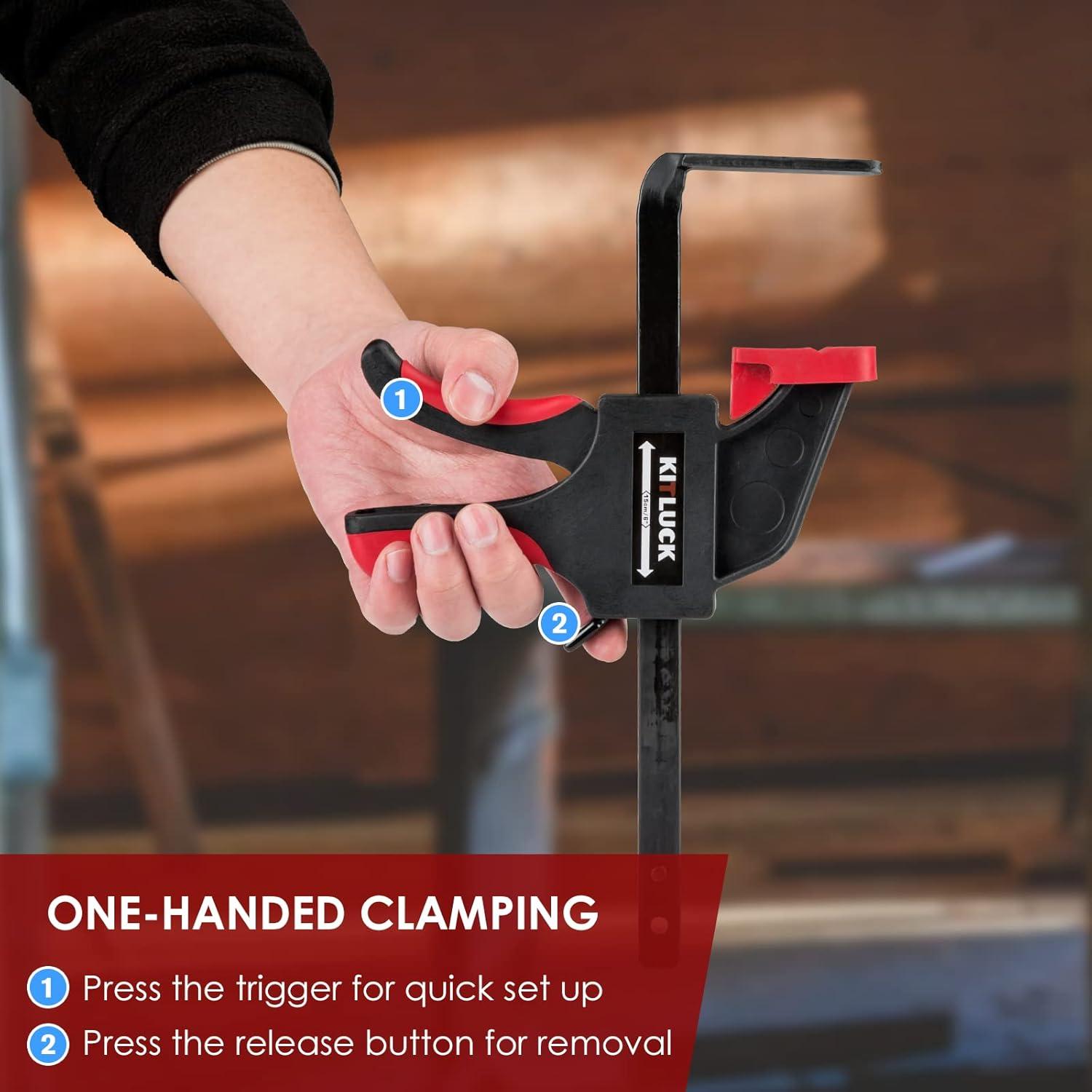 Abrazadera de riel guía KITLUCK para sierra de pista - 2 piezas