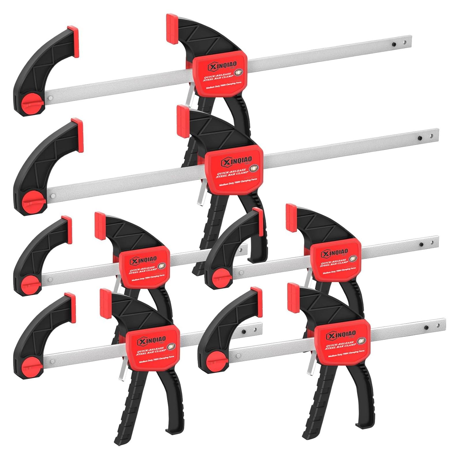 Juego de Abrazaderas para Carpintería XINQIAO 15.24 cm (4) 30.48 cm (2) 68 kg