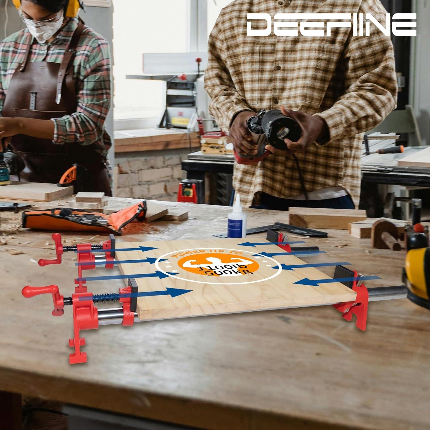 Juego de abrazaderas de tubo DEEFIINE 30" (76.2 cm) 2-Pack